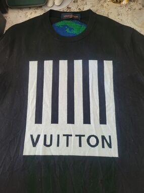 Vuitton Barcode & Earth T-Shirt